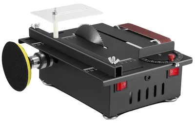 Produktbild von Mini Tischsäge, Tragbares Design, Vielseitige Funktionalität, schwarz