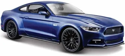 Image de Maisto - 2015 Ford Mustang GT, bleu métallisé, 1:24