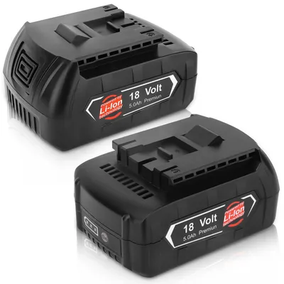 2er-Pack 18V 5,0Ah Li-Ion Akku für Bosch Werkzeuge