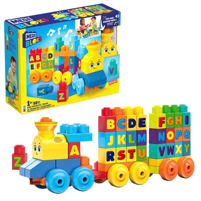 Image de Mega Bloks ABC train musical avec sons (50 pièces)