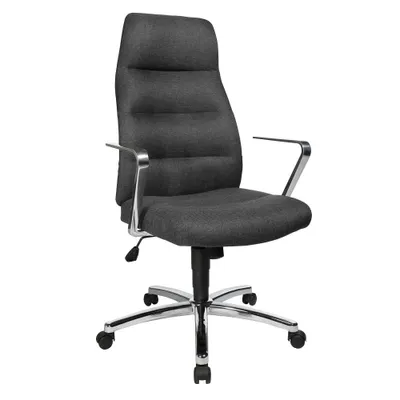 Produktbild von Topstar Chefsessel Chairman® 70, NC79R DC2 anthrazit, chrom Stoff