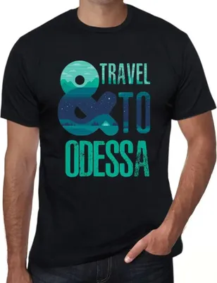 Produktbild von Herren Grafik T-Shirt Und nach Odessa reisen – And Travel To Odessa – Öko-Verantwortlich Vintage Jahrgang Kurzarm Lustige Druck Geburtstag Geschenk