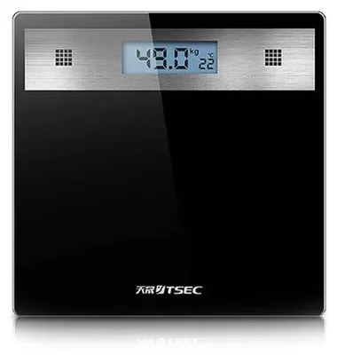 Zdjęcie produktu dla Verk 17090 Cyfrowa waga osobista szklana LCD 180Kg/100g czarna