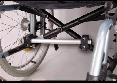 Produktbild von FALTSPERRE.UNIVERSAL  Rollstuhlschwarz/ grauKunststoff/ Alu