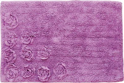 Produktbild von Badematte ROSEN rosa mit Rosenmuster Duschvorleger Badvorleger Duschmatte