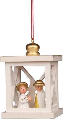 Produktbild von Christbaumschmuck Weihnachtslaterne mit Heiliger Familie (6,8cm) von Christian Ulbricht