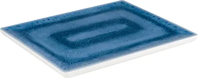 Produktbild von APS GN 1/2 Tablett BLUE OCEAN aus Melamin Blau / Weiß BxTxH: 32,5 x 26,5 x 2 cm