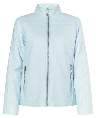 Produktbild von Damen Jacke grau XS mit Stehkragen und seitlichen Reißverschlusstaschen