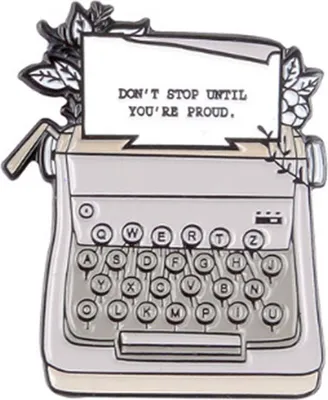 Produktbild von Uni Telegraph Faxgerät Buchstaben Emaille Brosche Pin Jacke Kragen Abzeichen Dekor-CC1284