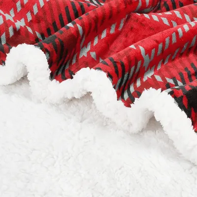 Immagine prodotto di Coperta per divano in microplüsch sherpa a doppio strato, 150 x 130 cm