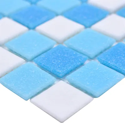 Produktbild von Schwimmbad Pool Mosaik North Sea Weiß Blau Mix