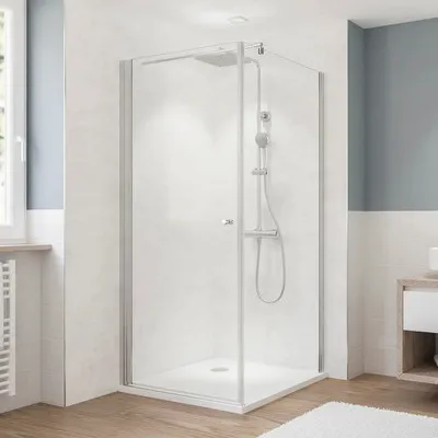 Produktbild von Seitenwand für Drehtür BREUER Fara 5 80 x 190 cm Profil chrom Klarglas Reversibel