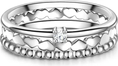Produktbild von Glanzstücke München Ring Herz/Kugel Sterling Silber Zirkonia 50083444 50