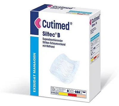 Produktbild von 10x Cutimed Siltec B, 22,5 : 22,5 cm, | Packung (6 Wundauflagen)