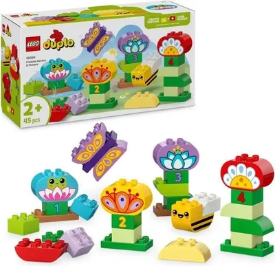 Obrázok produktu pre LEGO DUPLO Moje mesto Kreatívna záhrada a kvety 10444, stavebnice od 2 rokov, 45 dielov