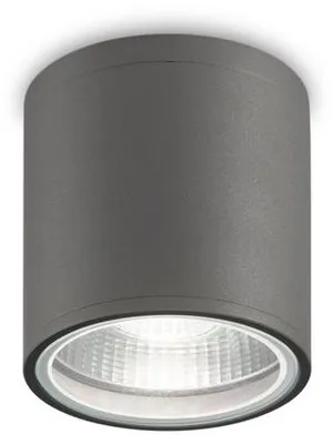 Image de Plafonnier moderne Gun Aluminium Anthracite 1 Lumière Gu10
