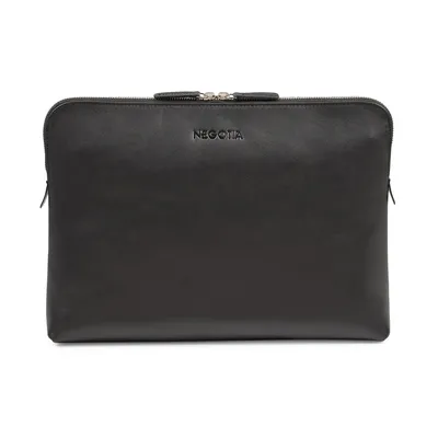 Produktbild von Negotia Mantle Leder Laptoptasche 15,6 Zoll Schwarz – Laptophülle, Sleeve, MacBook Pro 16 Folio