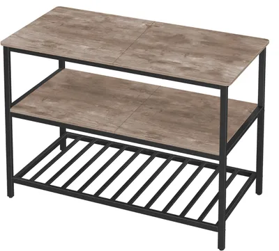 Produktbild von Hoppa! | Kücheninsel | Braun/Schwarz | Stahl - 120 x 52 x 90 cm