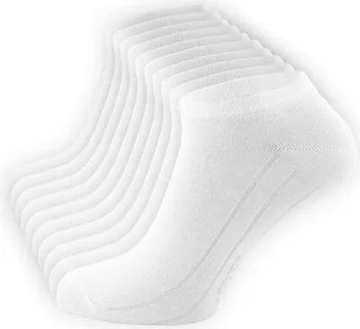 Produktbild von Cotton Prime® 10 Paar Damen Sneaker Socken Sportsocken mit Rippsohle 35-38 weiss