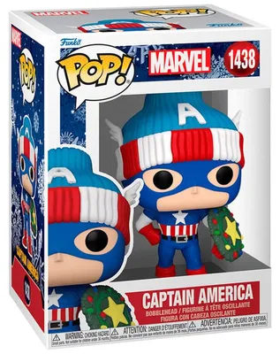 Image de Figurka winylowa Funko Pop! Marvel Captain America Świąteczna edycja premium
