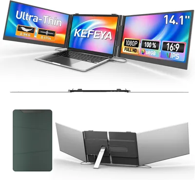 Image de Moniteur portable - Écran d'extension pour ordinateur portable - Moniteur portable - Écran externe - Écran ultra-fin