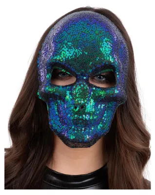 Immagine prodotto di Smiffys - Maschera con paillettes SM3694 (taglia unica) (verde)