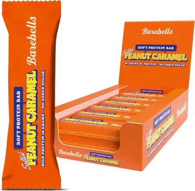 Obrázek produktu pro Barebells - Barebells Soft Salted Peanut Caramel, 55g tyčinka, balení 12 kusů
