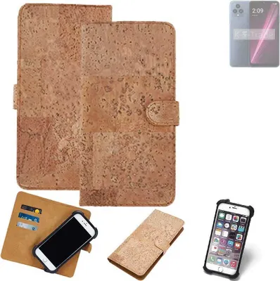 Produktbild von K-S-Trade Hülle kompatibel mit T-Mobile REVVL 6  Kork Handyhülle Cover  Schutzhülle TPU Case Bumper in Hellbraun, (1x)