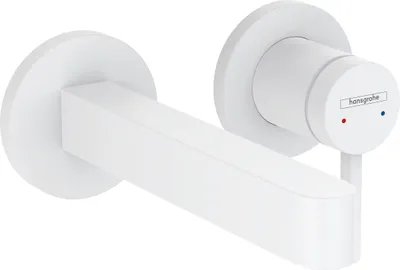 Immagine prodotto di hansgrohe Finoris robinetterie de lavabo monocommande modèle encastré pour montage mural avec bec 16,5 cm, portée 168mm, 76051700, 76051700