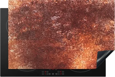 Produktbild von KitchenYeah© Herdabdeckplatte Bronze - Rost - Textur , 81x52cm, Küche Deko, Glaskeramikkochfeld Herdabdeckung, Abdeckplatte fùr Kochfeld