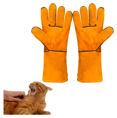 Produktbild von Bissfeste Arbeitshandschuhe für den Umgang mit Tieren und Gartenarbeiten, 1 Paar, 30 cm
