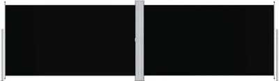 Obrázok produktu pre vidaXL Bočná výsuvná markíza čierna 180x600 cm