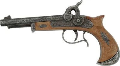 Zdjęcie produktu dla Zabawkowy pistolet Schrödel J.G. Derringer 21,5 cm, jednostrzałowy, srebrny/brązowy