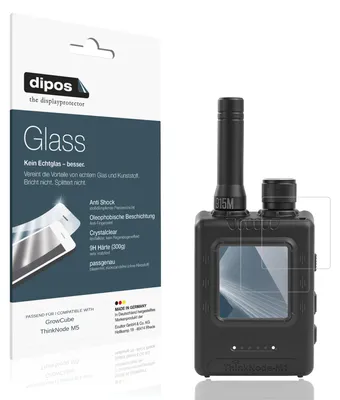 Produktbild von 2x Schutzfolie für GrowCube ThinkNode M5 - Anti-Shock 9H Folie dipos Glass Kunststoffglas