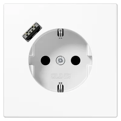 Zdjęcie produktu dla Gniazdo SCHUKO LS1520-18AWW z portem USB typu A (LS1520-18AWW)