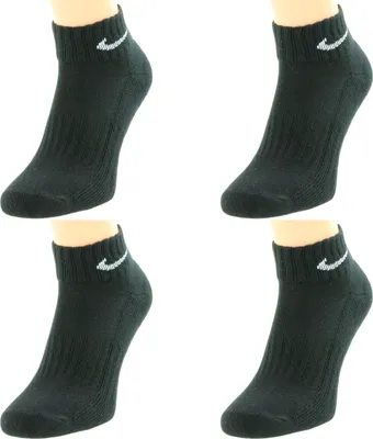 Produktbild von Nike Socken Herren Damen One Quater Socks - Farbe: 4 Paar schwarz - Größe: 42-46