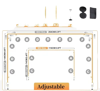 Productafbeelding van Tafelbooghouder, verstelbare lengte, eenvoudige montage, goud, 1,15 - 2,5 meter