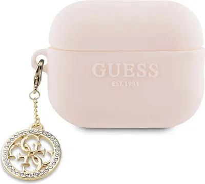 Obrázok produktu pre Guess GUAP23DSLGHDP puzdro pre AirPods Pro 2 Pink Pink 3D Rubber 4G Diamond Charm
