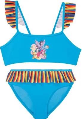 Produktbild von Kleinkinder Tankini Bikini Badeanzug Mädchen Schwimmen Set Kinder Blau 134/140