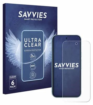 A product box and a screen protector for a smartphone.