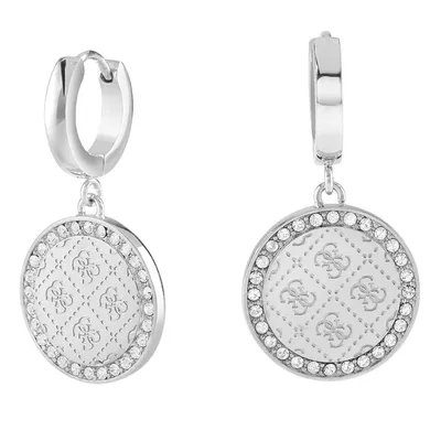 Produktbild von GUESS 30MM HUGGIES 4G COIN & CRYS RH, silber(silber), Gr. N