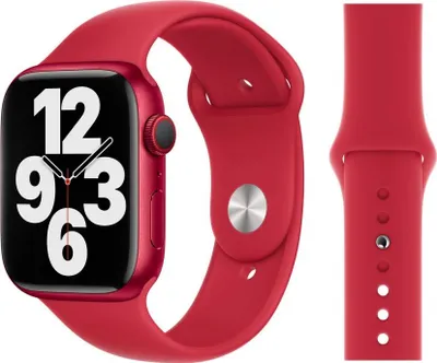 Produktbild von Original Apple Sport Armband S/M + M/L 38/40/41mm MKUD3ZM/A (Product) Red 5. Gen