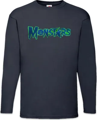 Image de Urban Backwoods Monstars, T-shirt à manches longues, couleur : Navy, taille : M