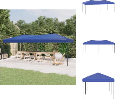 Produktbild von vidaXL Partyzelt Faltbar Blau 3x6 m -  Pavillons & Partyzelte