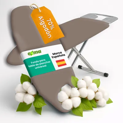 Imagen del producto de Funda para tabla de planchar ajustable universal - liso marrón 0601200-12