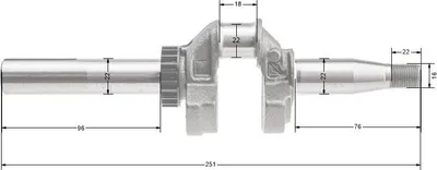 Zdjęcie produktu dla Wał korbowy B&S Series 450 500 550 OHV CZĘŚĆ ORYGINALNA 590537