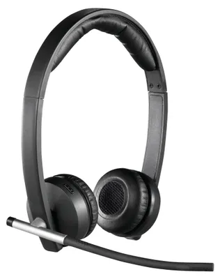 Produktbild von Logitech Wireless Headset Dual H820e, Kabellos, Büro/Callcenter, 150 - 7000 Hz, 128 g, Kopfhörer, Schwarz