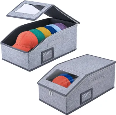 Productafbeelding van Petten organizer voor baseballcaps - Set van 2 - 2-Pack Stapelbare