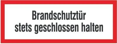Obrázok produktu pre SafetyMarking® Brandschutzschild   - Brandschutztür stets geschlossen halten
