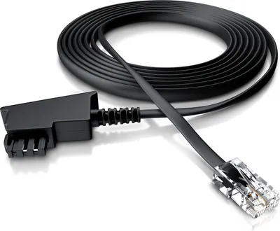 Produktbild von CSL - Internet Kabel Routerkabel - TAE-F Stecker auf RJ45 Stecker - 30m - Internetkabel - Router an die Telefondose, TAE - schwarz